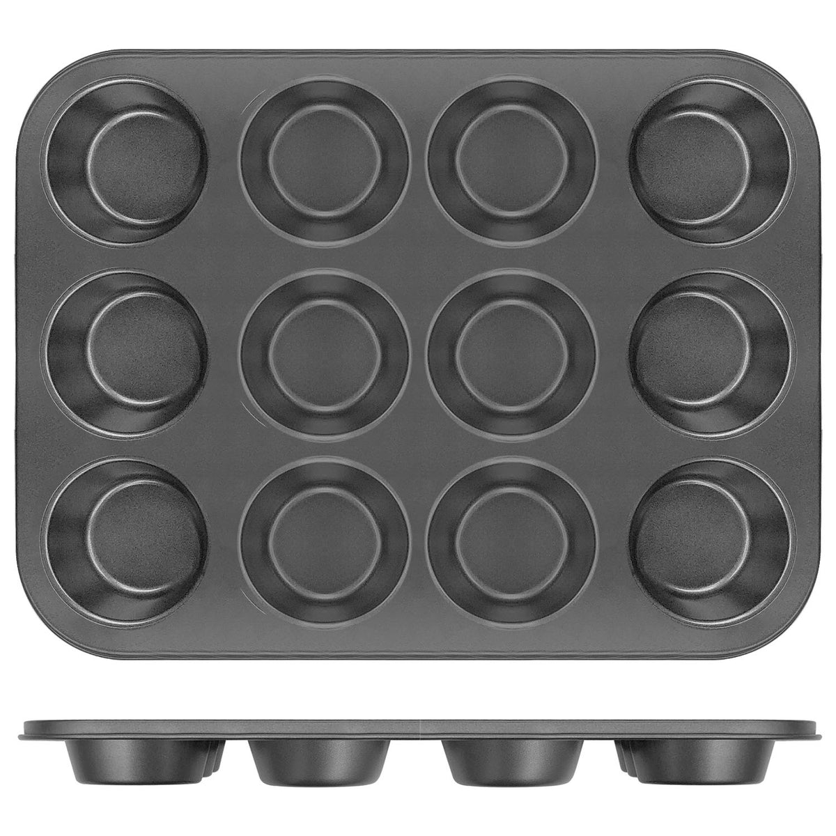 Non Stick - 12 Cup Mini Square Cake Pan (35 x 26.5 x 3cm / 13.8 x 10.4 x  1.2”)