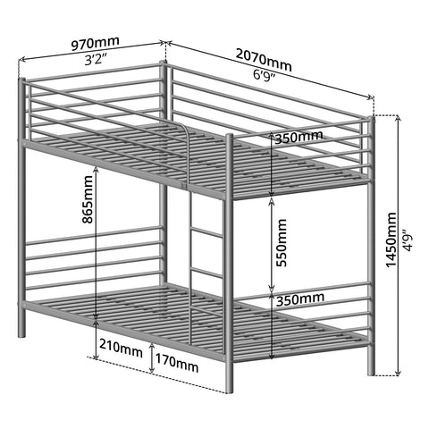 Bunk Bed (For Adults)