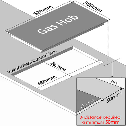 Built-in Gas Hob