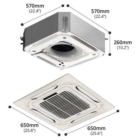 12000 BTU Multi IDU Cassette AC (Inverter)