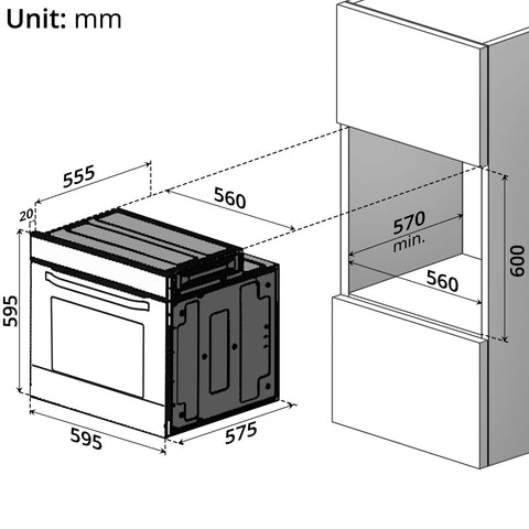 Built-In Oven (65L)