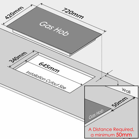 Built-in Gas Hob (high power)