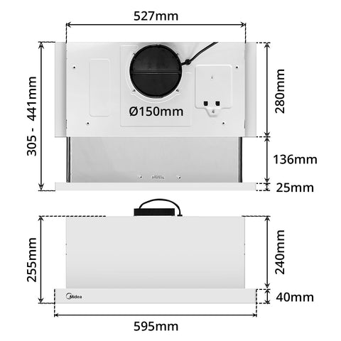 Slideout Range Hood (60cm)