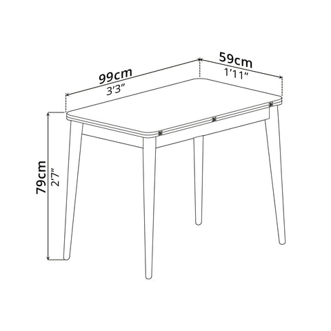 Dining Table (foldable) - Asters Maldives