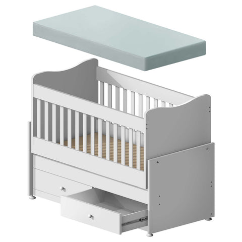 Baby Cot with Foam Mattress - Asters Maldives