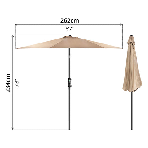 Umbrella with 20kg Base - Asters Maldives