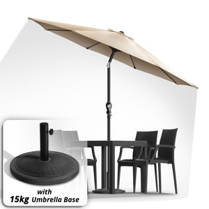 Umbrella with 15kg Base