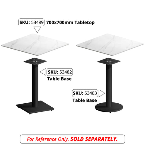 Table Top (700 x 700mm) - Asters Maldives