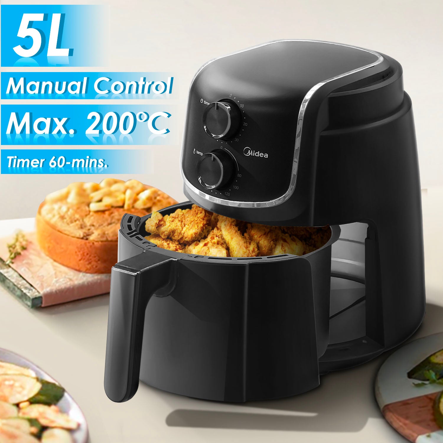 3.5L Manual Air Fryer – Midea Home Appliances