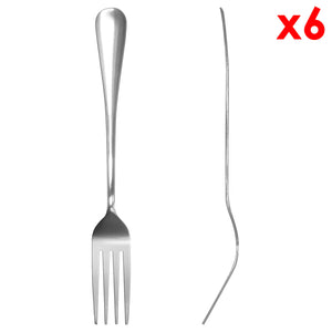 6-Pcs Fork Set (8") - Asters Maldives