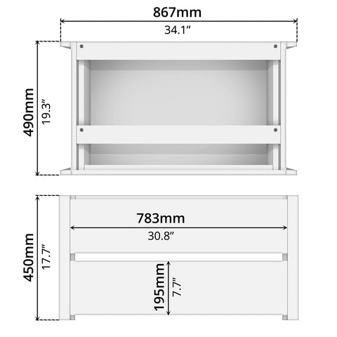 Wardrobe 2-Drawers - Asters Maldives