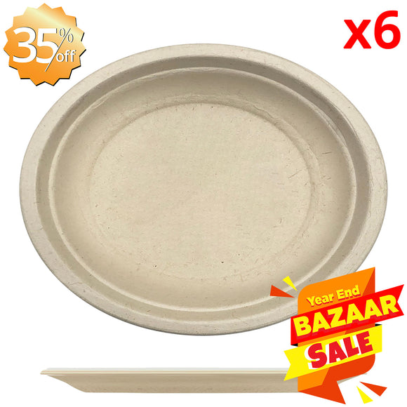 6-pcs Paper Plate (32 x 25cm)