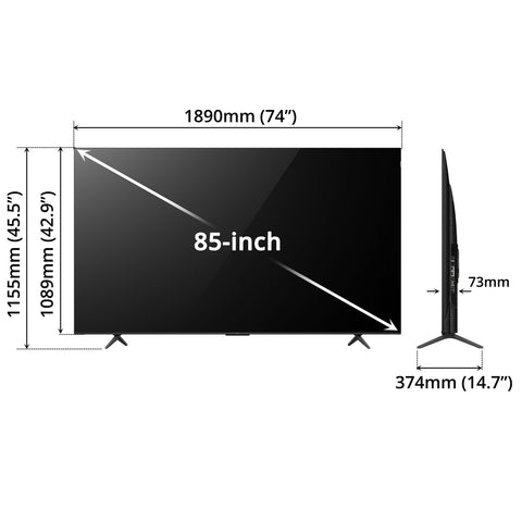 TV (4K QLED) - 85" - Asters Maldives