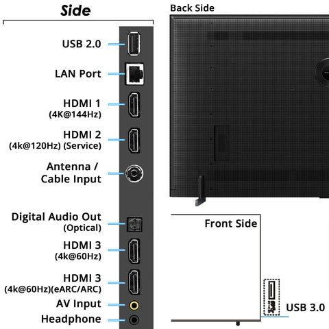 TV (4K QLED) - 98" - Asters Maldives