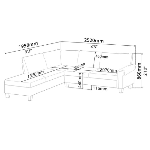 Sofa (Left-Side)