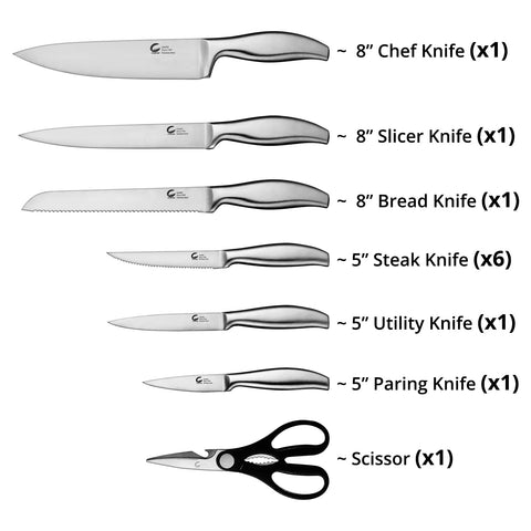 Knife Set (13 PCs)