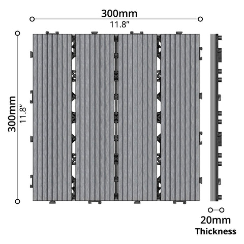 10-pcs Decking Tile (30 x 30cm)