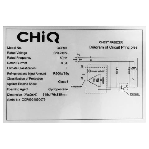 Chest Freezer (99L)