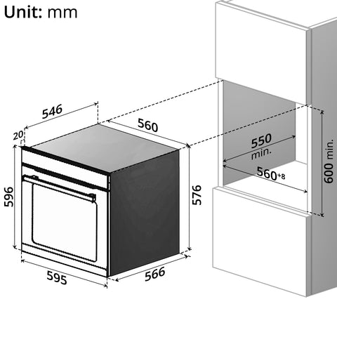 Built-In Oven (71L)