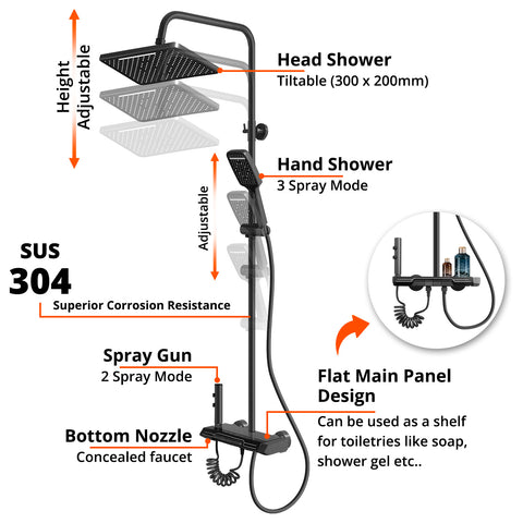 Shower Set (SUS304)