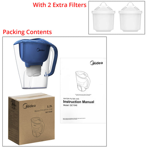 Water Purifier (1.2L) with x2 Filters - Asters Maldives